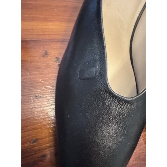 STUART WEITZMAN LEATHER LULA POINTED TOE PUMP IN BLACK 10 B MULE - Picture 3 of 16